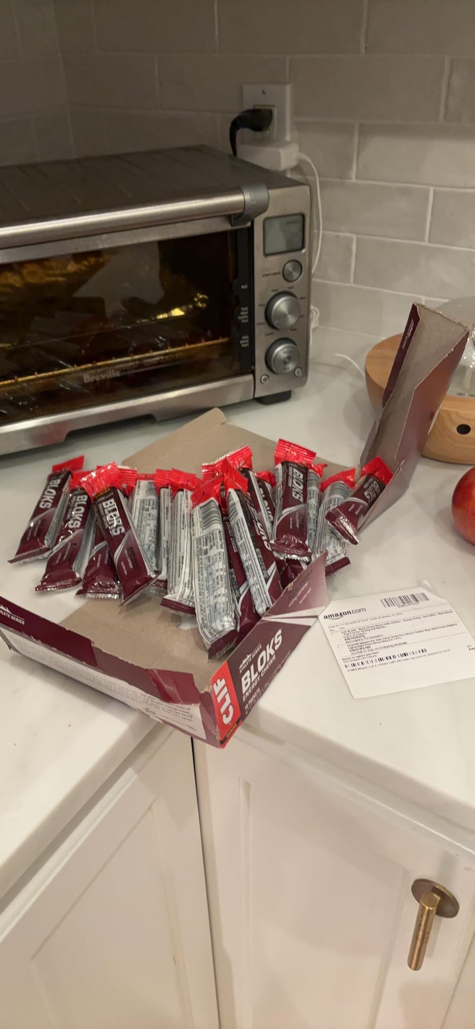 CLIF BLOKS Energy Chews, Black Cherry Flavor with Caffeine, 18 Packs customer photo 1