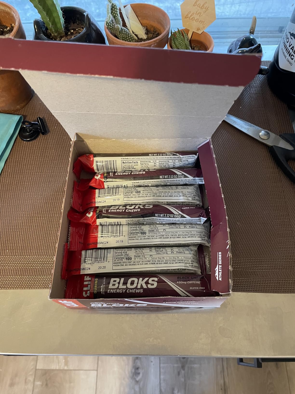 CLIF BLOKS Energy Chews, Black Cherry Flavor with Caffeine, 18 Packs customer photo 2
