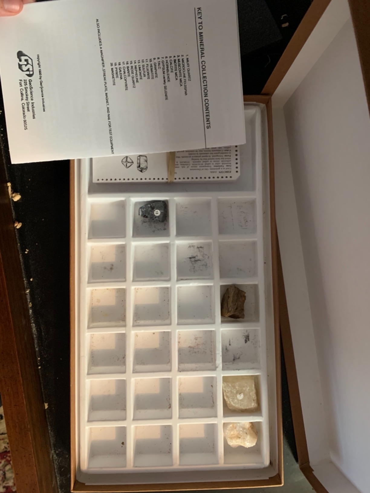 Geosciences Industries-92373 Mineral Identification Kit, Rock Samples for Studying Geology and Earth Science (Set of 20) customer photo 2