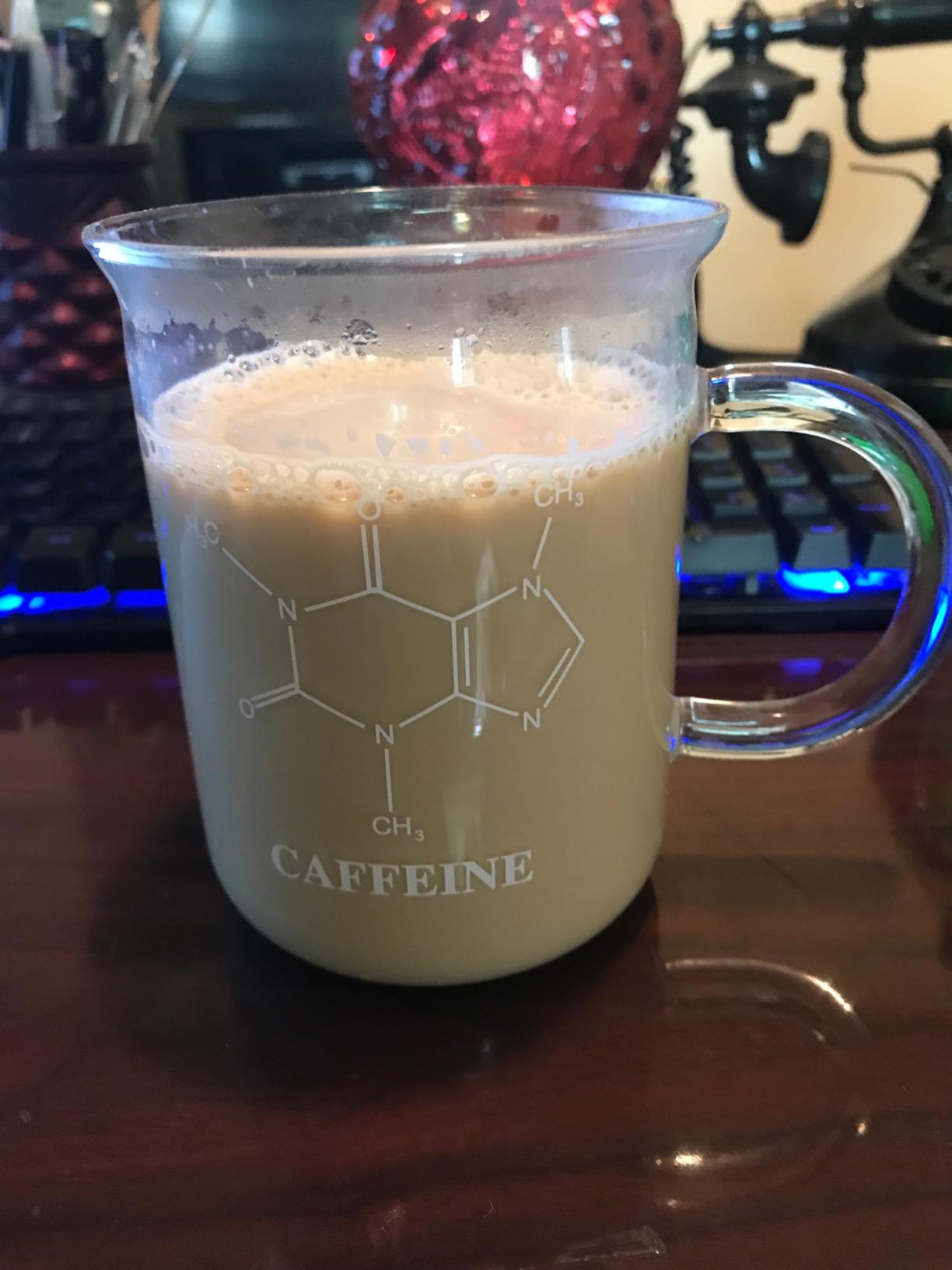 Scientific Glass Caffeine Beaker Mug (450mL) customer photo 1