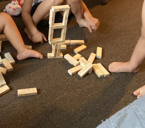 Hasbro Gaming Jenga Game | The Original Wood Block Game with Genuine Hardwood Blocks | Stacking Tower | Ages 6+ | 1 or More Players | Party Games for Kids | Family Games customer photo 1