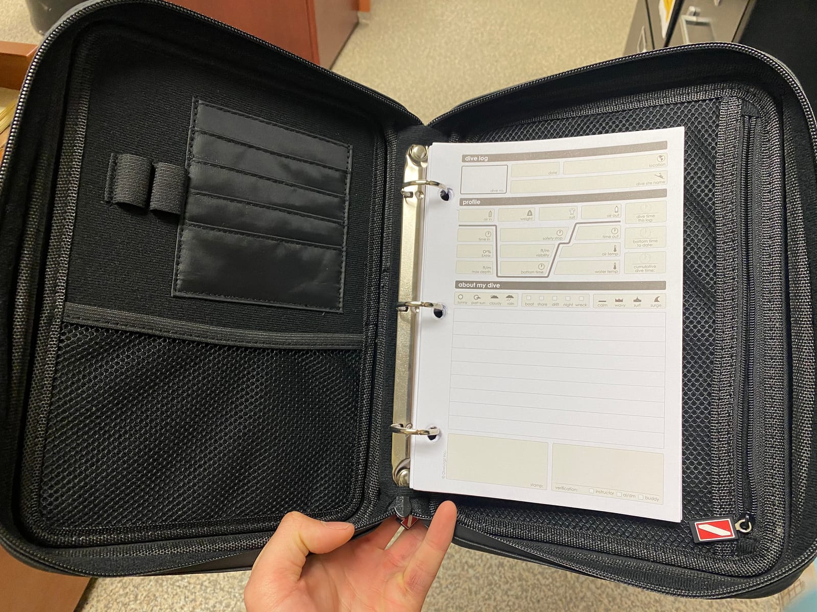 Scuba Diving Log Binder with 50 Refill Bonus customer photo 2