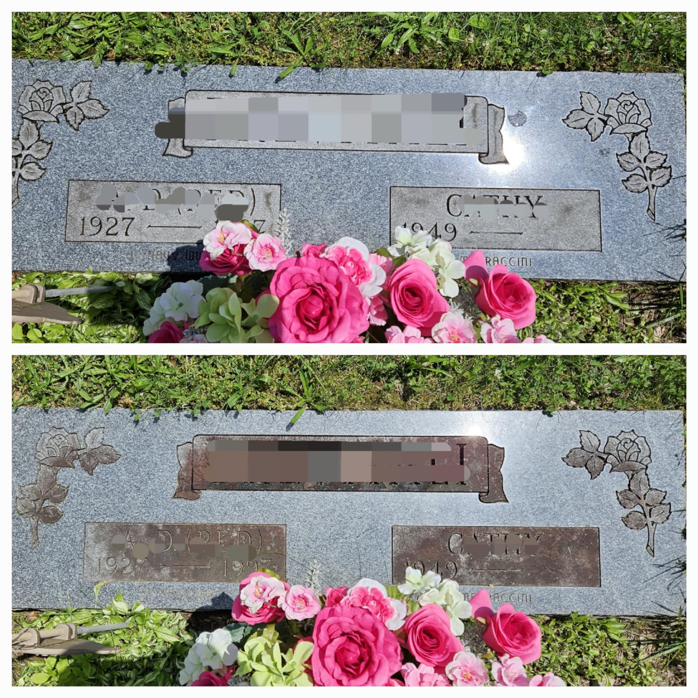 KleanLogik Headstone Cleaner For Graves & Memorials, Tombstone Cleaner Solution Removes Dirt & Plant Growth To Restore Natural Luster To Granite, Marble, Slate, Concrete, Limestone & Stone, 8 Fl Oz customer photo 1