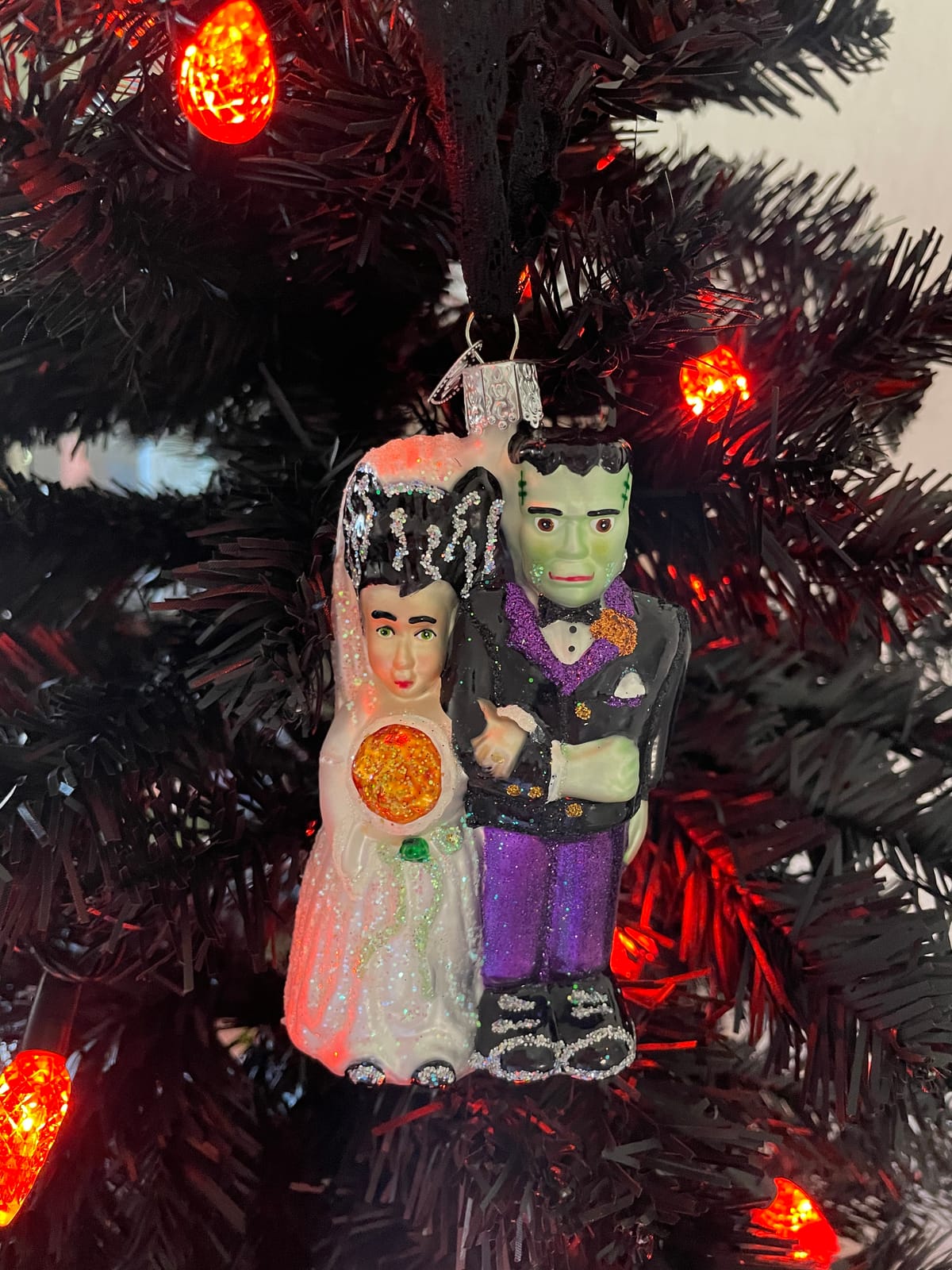 Old World Christmas Owl in Moon Glass Blown Ornament for Christmas Tree, Handcrafted Holiday Decoration, Halloween Collection customer photo 1