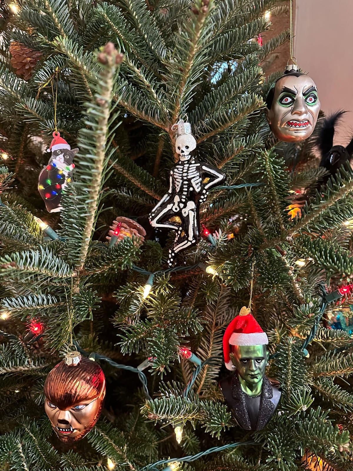 Old World Christmas Owl in Moon Glass Blown Ornament for Christmas Tree, Handcrafted Holiday Decoration, Halloween Collection customer photo 2