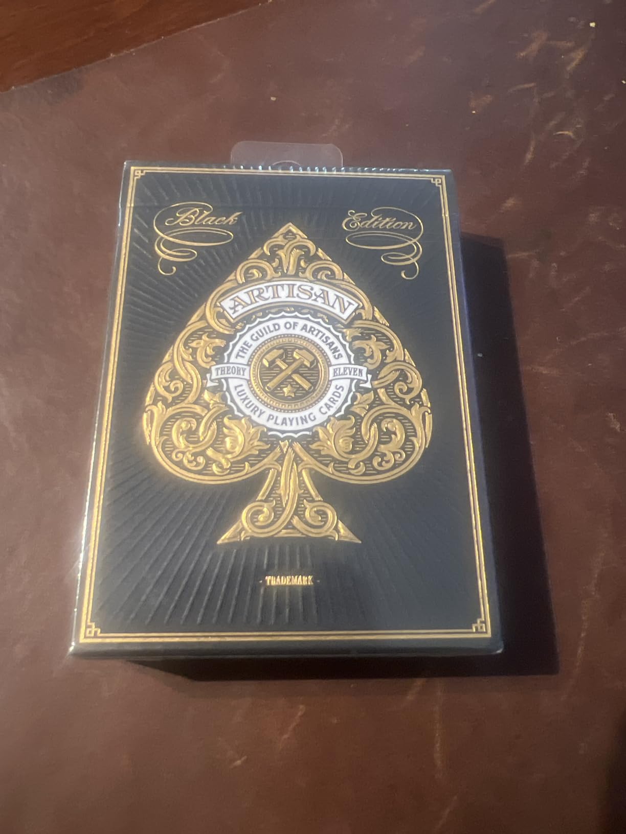theory11 Artisan Playing Cards Black - Gold Foil Hand-Illustrated Poker Deck with Elegant Art, Magic, Cardistry, Game Night Gift for Card Collectors, Magicians, Poker Players, Teens & Adults customer photo 1