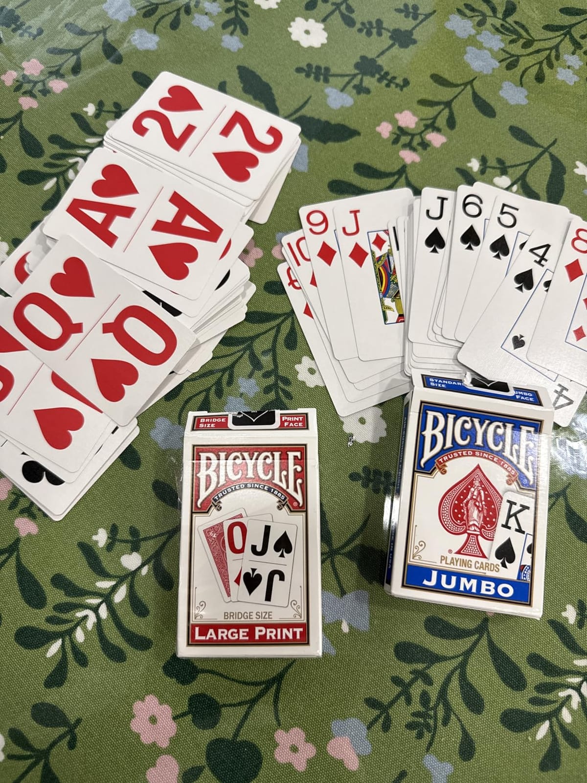 Bicycle Large Print Bridge Size Playing Cards Easy-to-Read for Seniors customer photo 1
