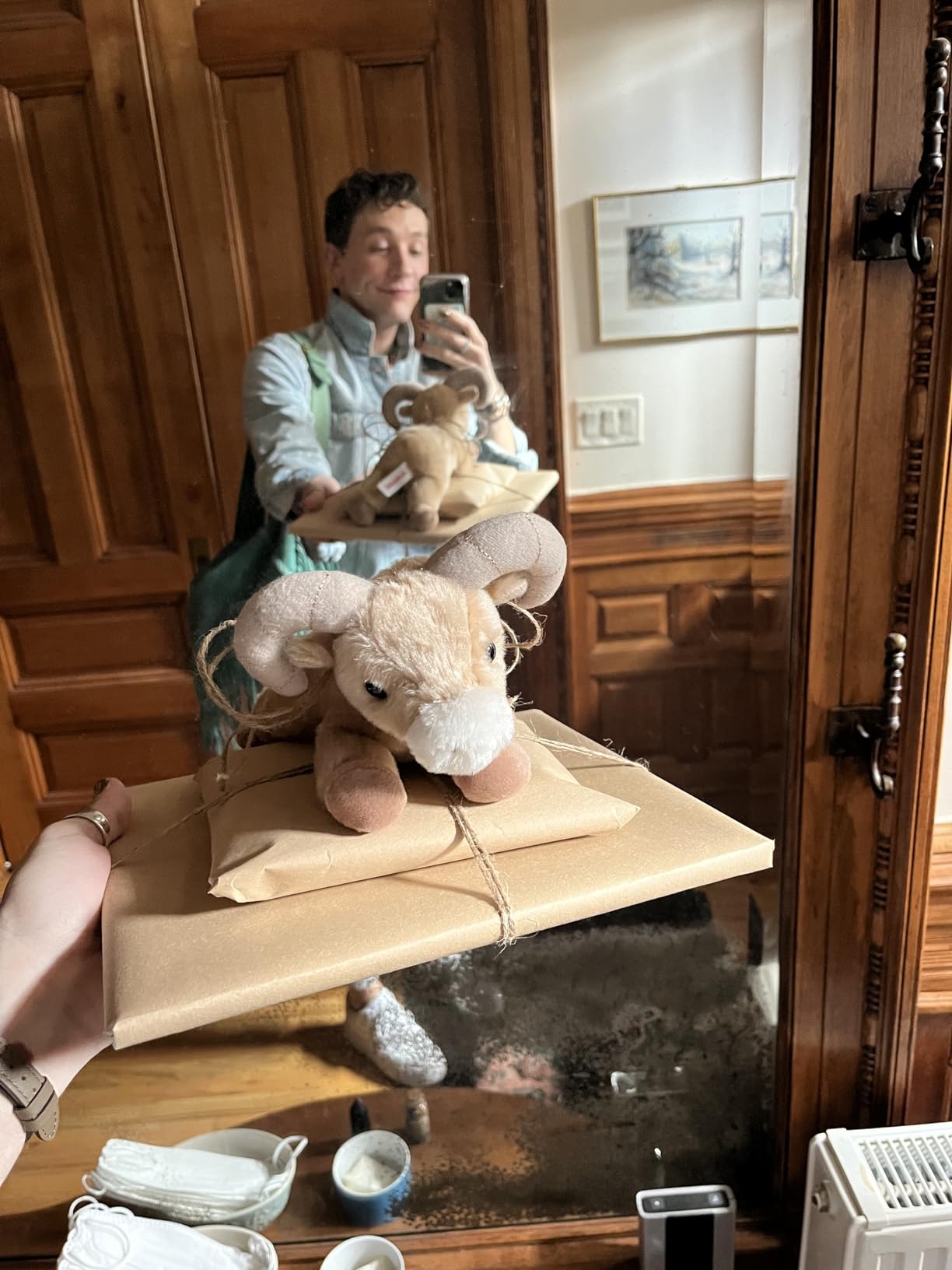 Aurora Adorable Mini Flopsie Big Horn Sheep Stuffed Animal - Mini Companions Ready for Playful Adventures - for Kids All Ages, Toddlers, Adults, and Families - Brown 8 Inches customer photo 2
