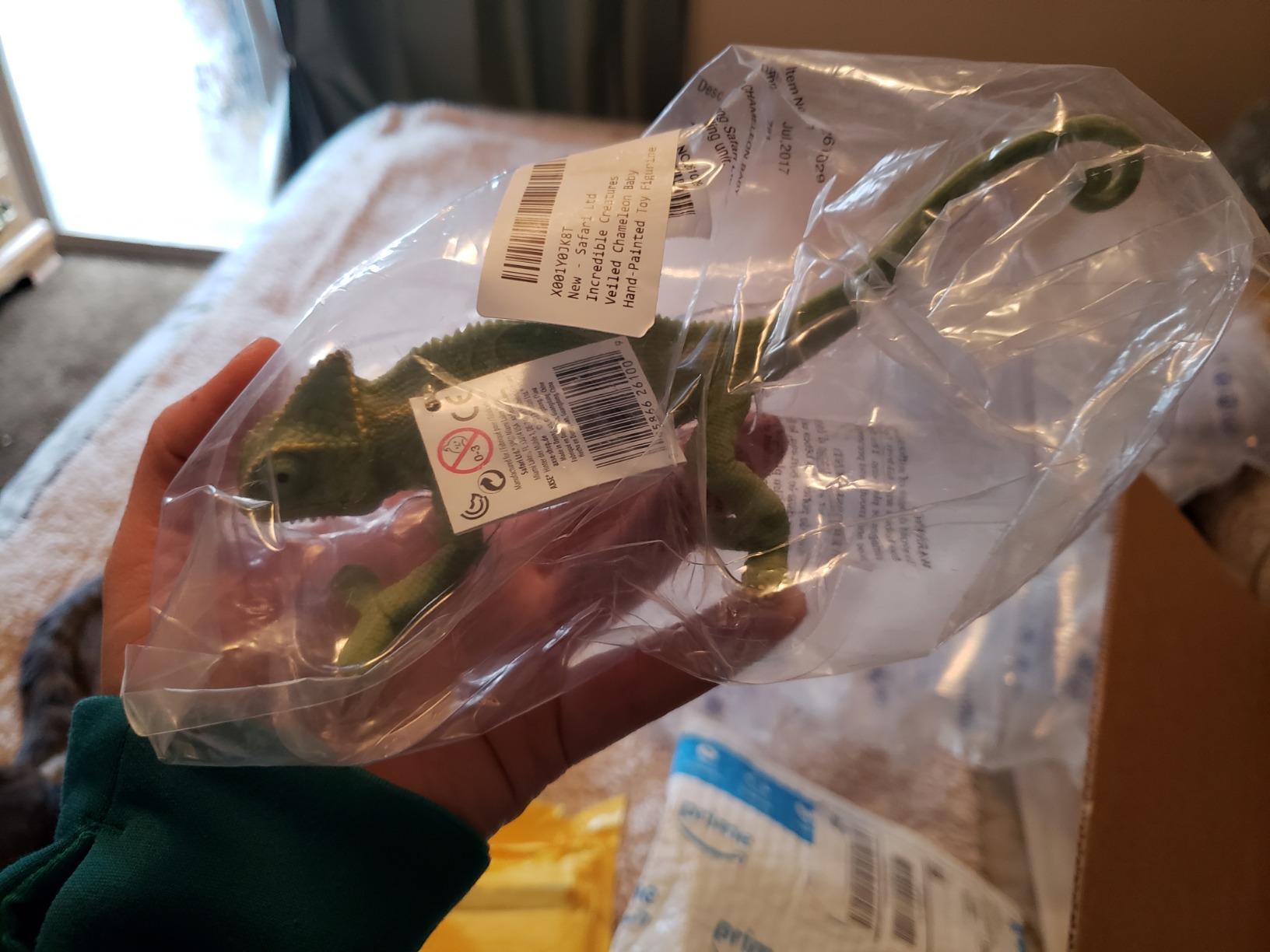 Safari Ltd. Veiled Chameleon Baby Toy - 6.75 Inch Reptile Figure for Kids customer photo 1