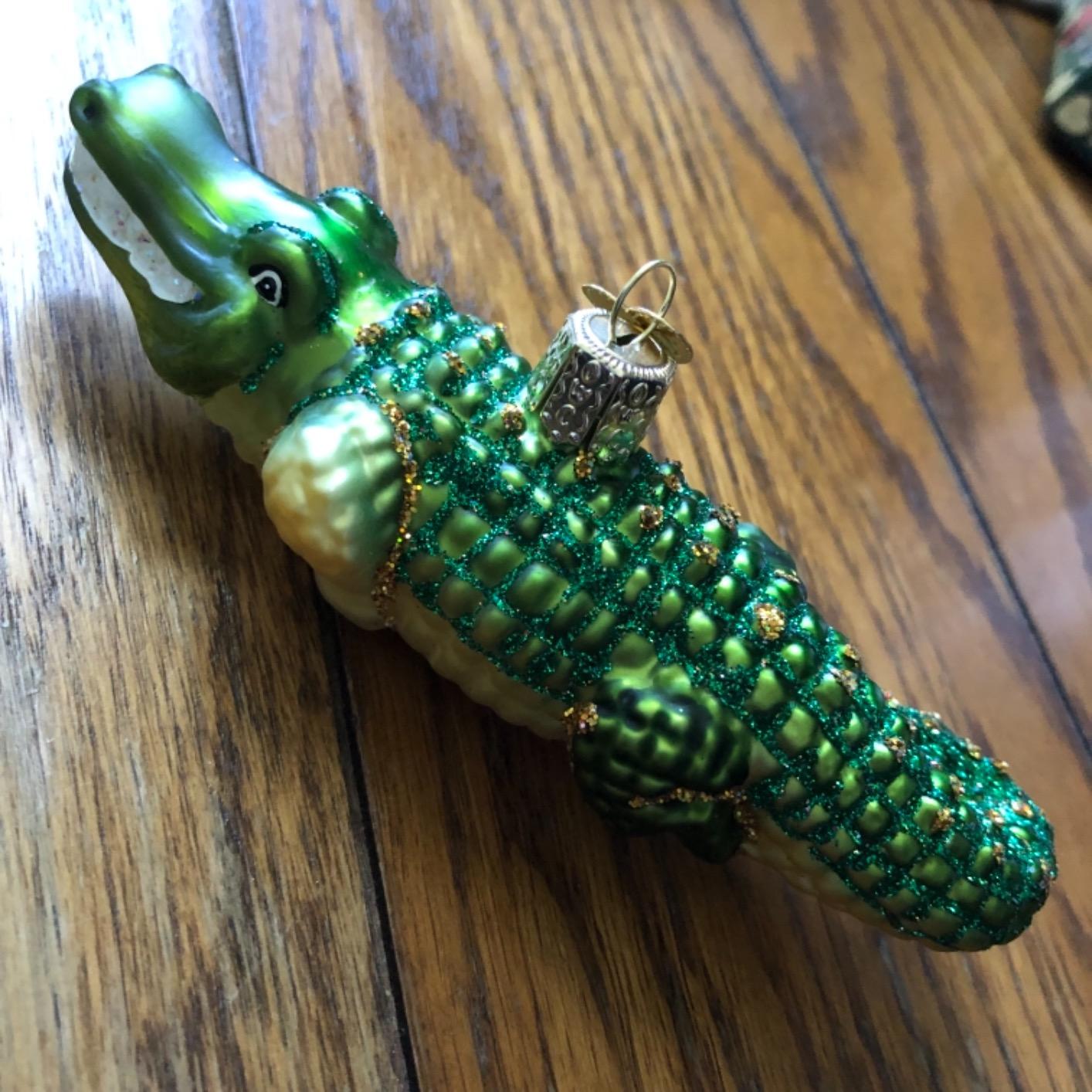 Old World Christmas Stingray Glass Blown Ornament for Christmas Tree, Handcrafted Holiday Decoration, Sea Collection customer photo 1