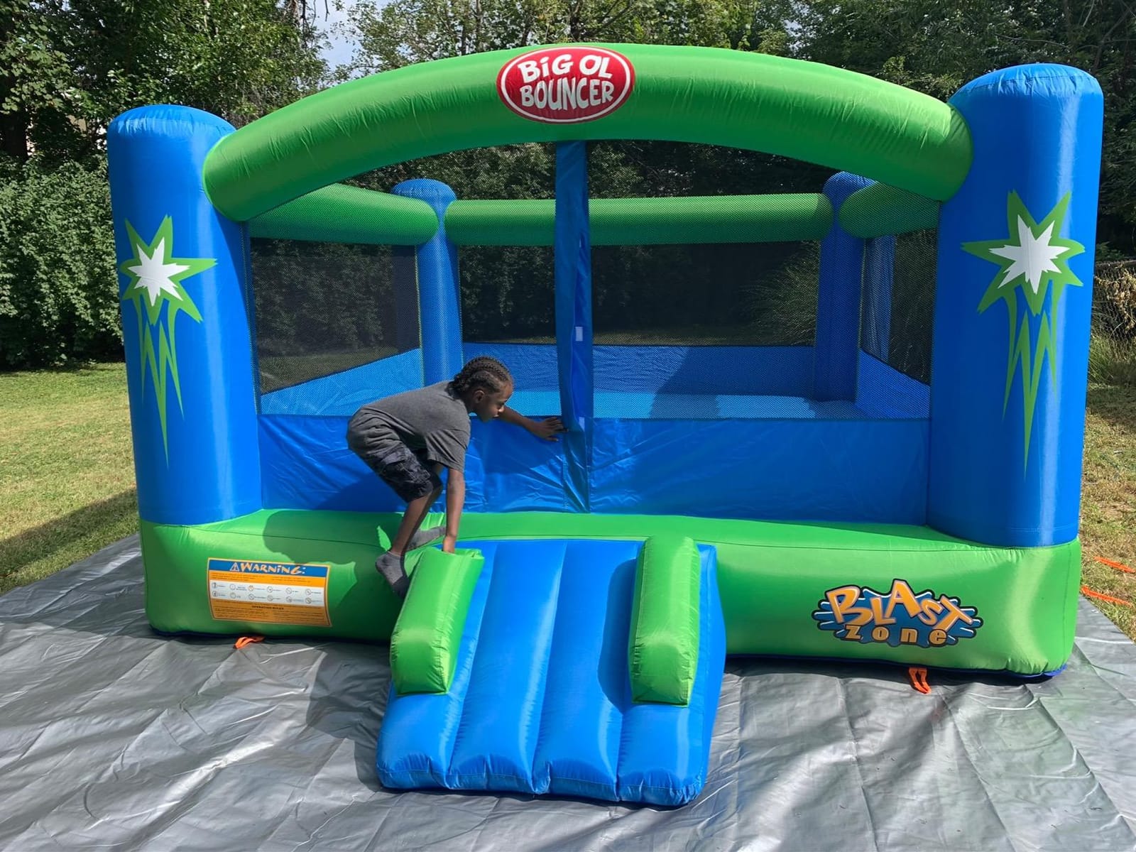 Blast Zone Big Ol Bouncer Inflatable Bounce House w/Blower - Huge - Premium Quality - 6 Players customer photo 1