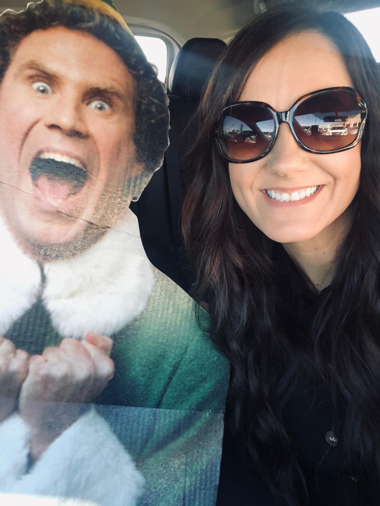 Cardboard People Buddy The Elf Excited Cardboard Cutout customer photo 2