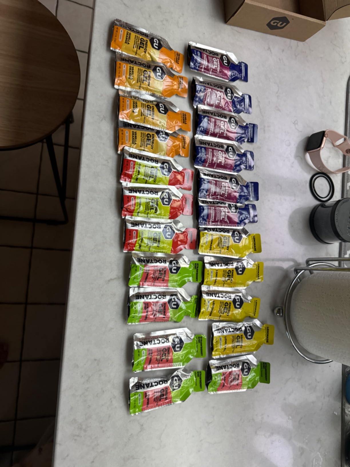 GU Energy Roctane Ultra Endurance Energy Gel, Vegan, Gluten-Free, Kosher, and Dairy-Free On-The-Go Sports Nutrition for Running, Biking, Hiking or Skiing, Assorted Flavors, 24-Count customer photo 1