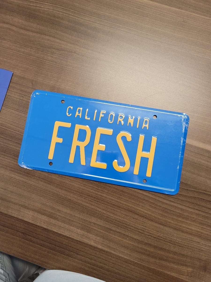 Celebrity Machines | Fresh Prince of Bel Air | Fresh | Vanity Plate, Stamped Aluminum, Metal Decorative Tag, Corrosion Resistant, Quality Novelty Sign, Wall Decoration, Wall Hanging customer photo 2
