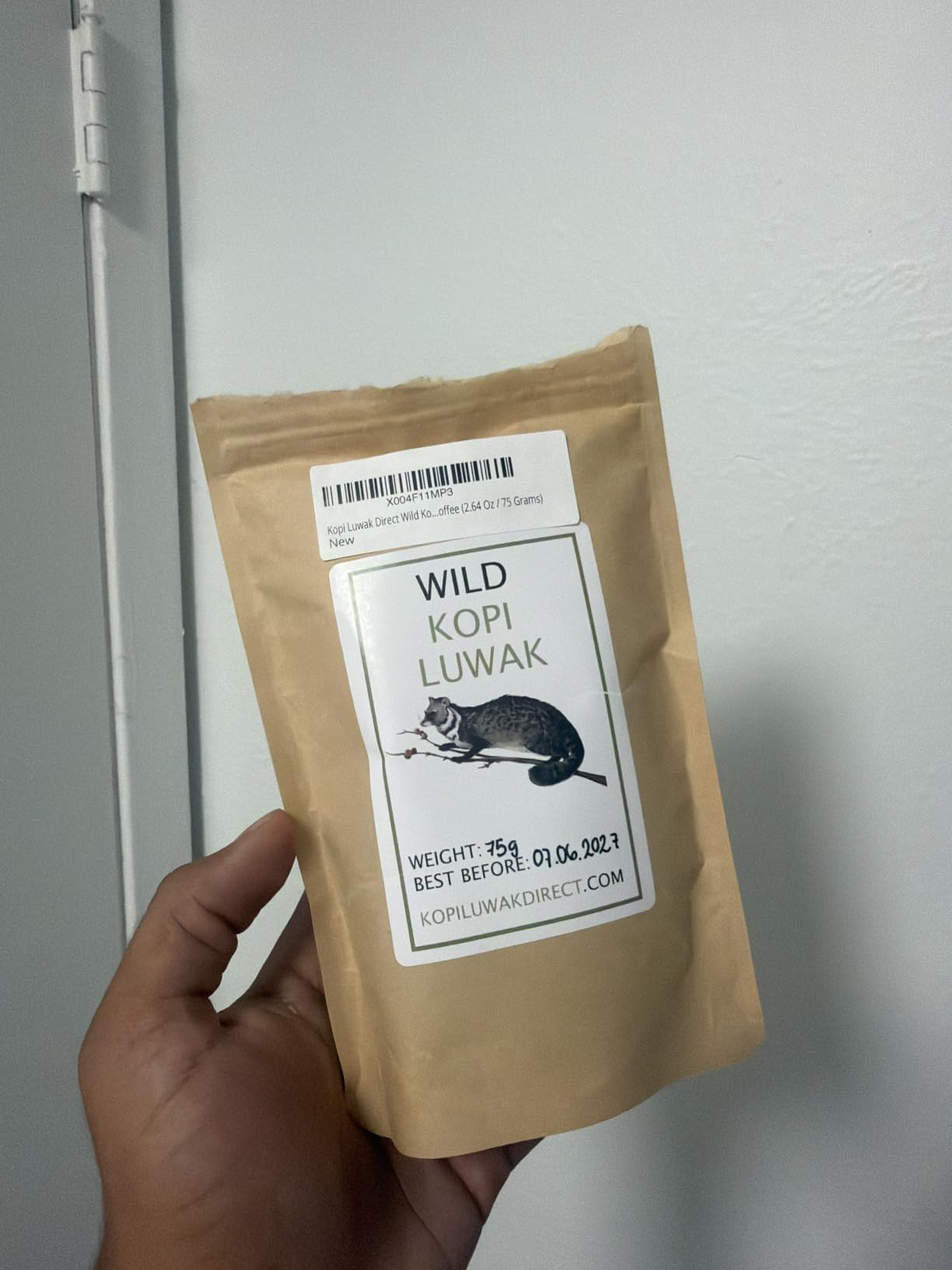 Kopi Luwak Direct Wild Kopi Luwak Coffee (2.64 Oz / 75 Grams) customer photo 2