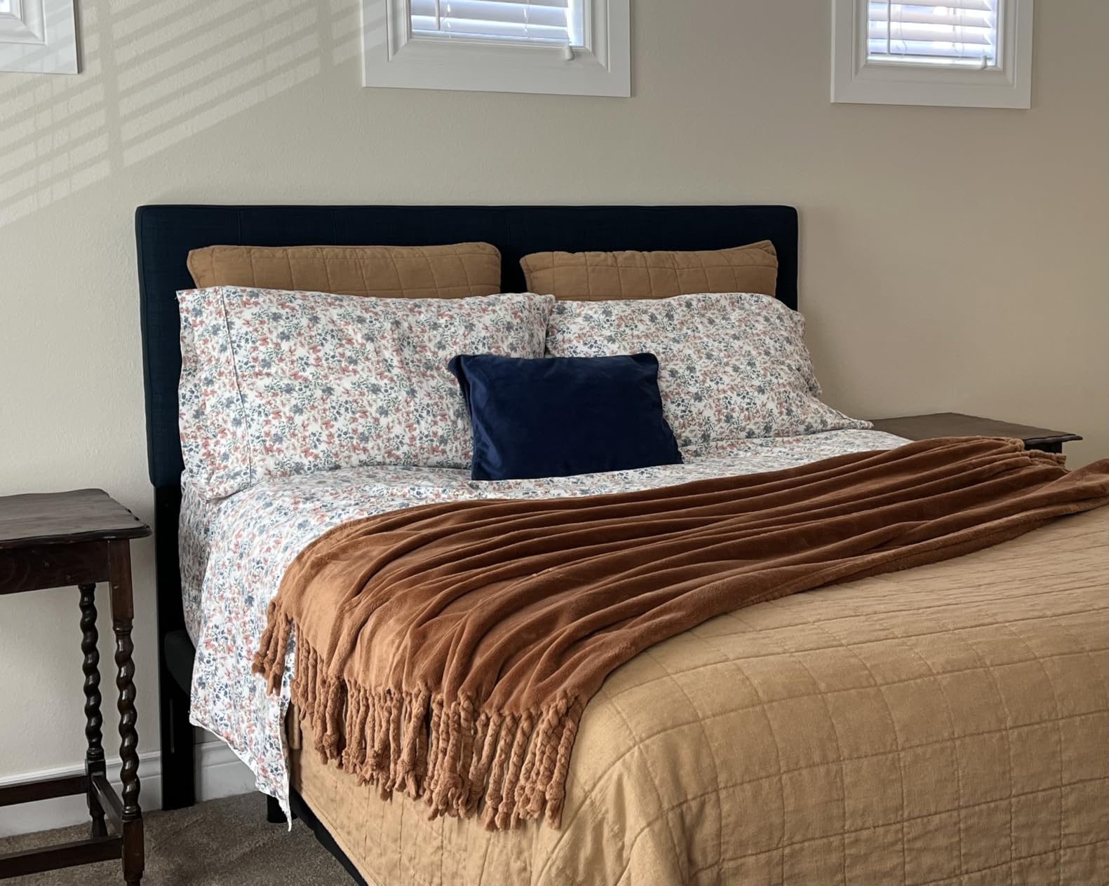 Modway Lily Tufted Linen Fabric Upholstered Queen Headboard in Beige customer photo 1