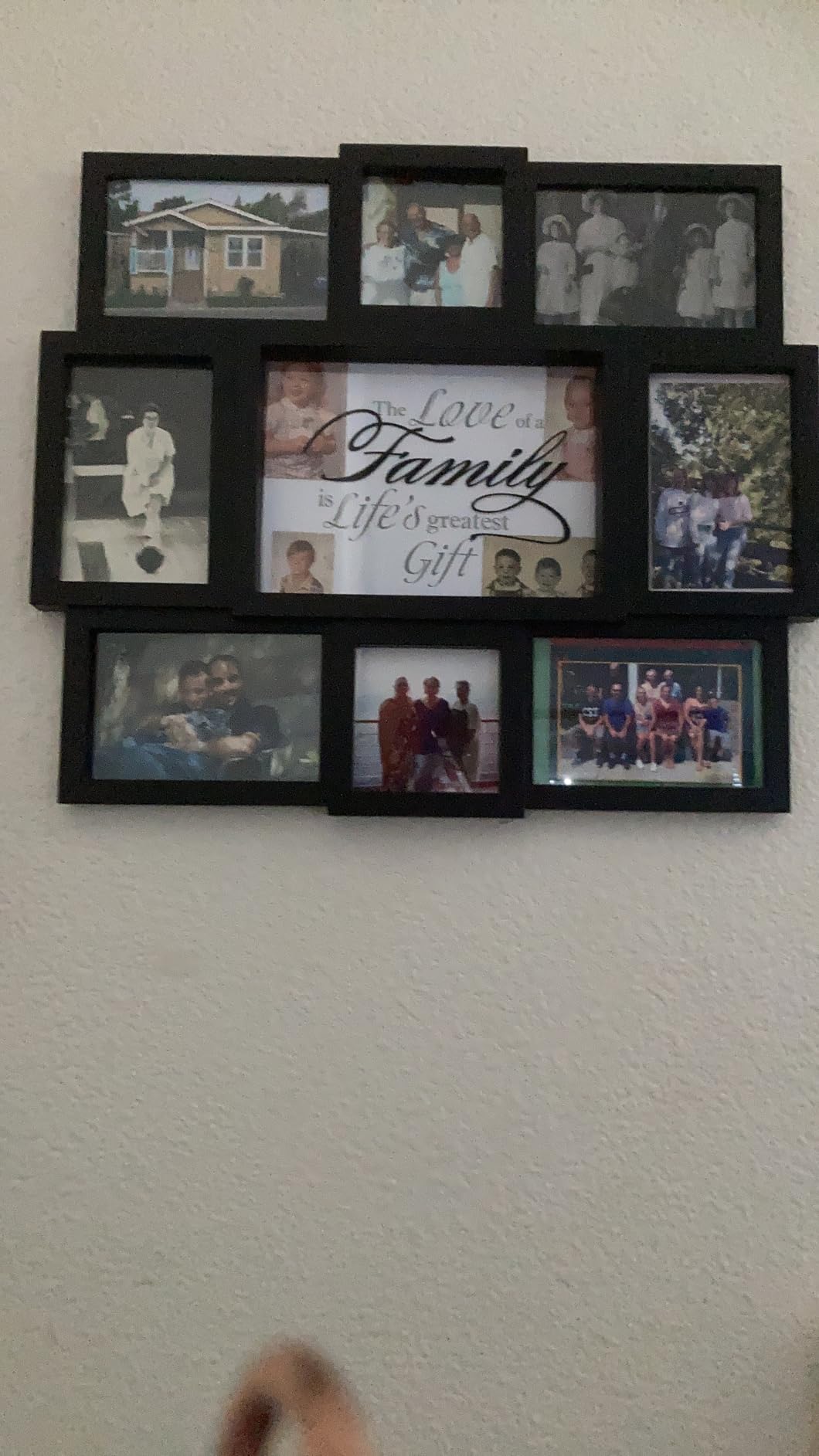 Malden International Designs The Love of a Family Dimensional Collage Black Picture Frame, 8 Option, 6-4x6 & 2-4x4, Black (8308-08) customer photo 2