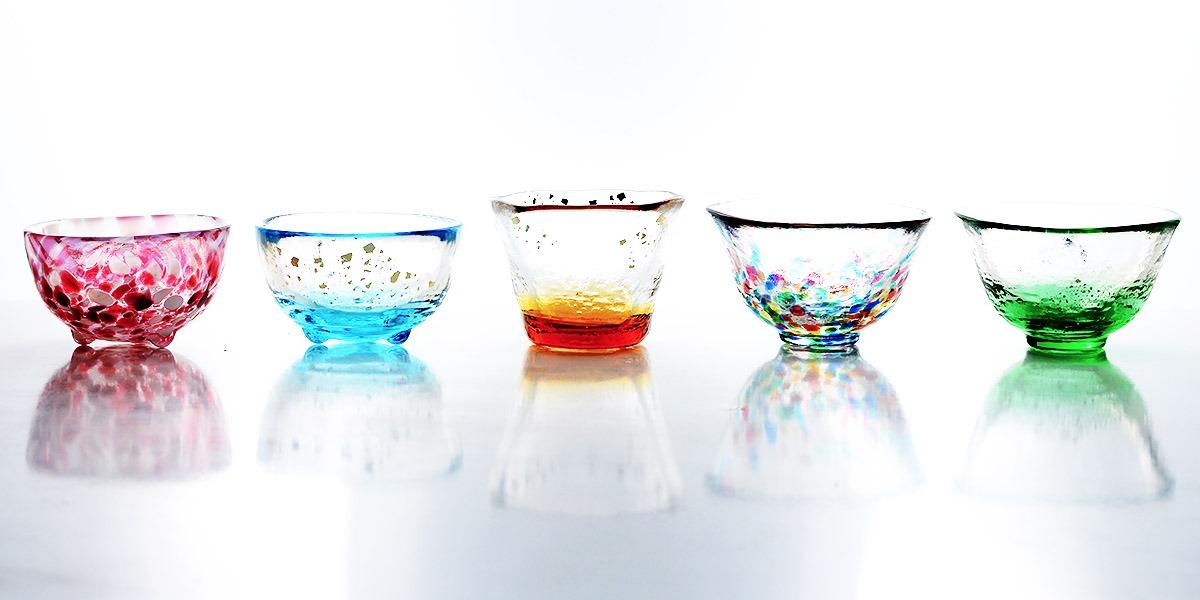 Tsugaru Biidoro Mini Glass Set Glass Five Different by Aderia customer photo 1