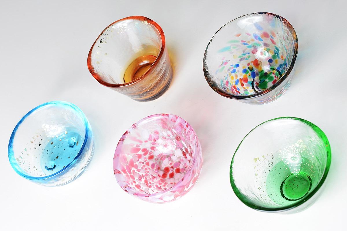 Tsugaru Biidoro Mini Glass Set Glass Five Different by Aderia customer photo 2