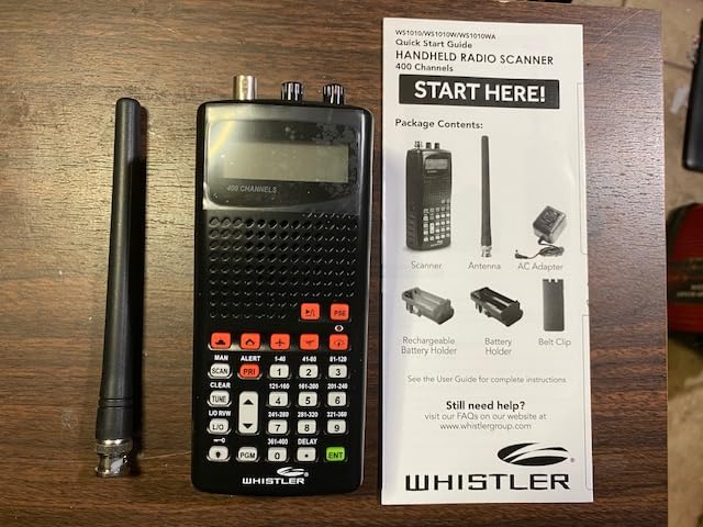 Whistler WS1010 Analog Handheld Scanner – 400 Channels, Skywarn, Same Weather Alerts, Spectrum Sweeper, PC Programmable, Service Banks for Police, Fire, Marine, Air & Ham – Black customer photo 2