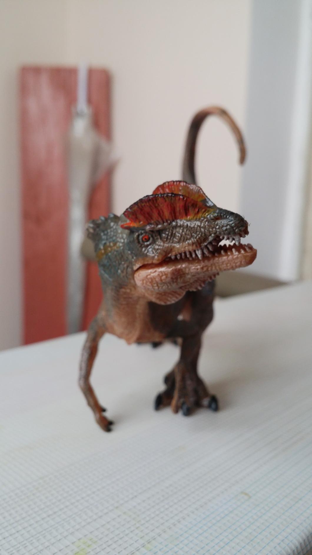 Realistic Dilophosaurus Figurine Toy, Dinosaurs Collection, Kids Ages 3+ customer photo 1
