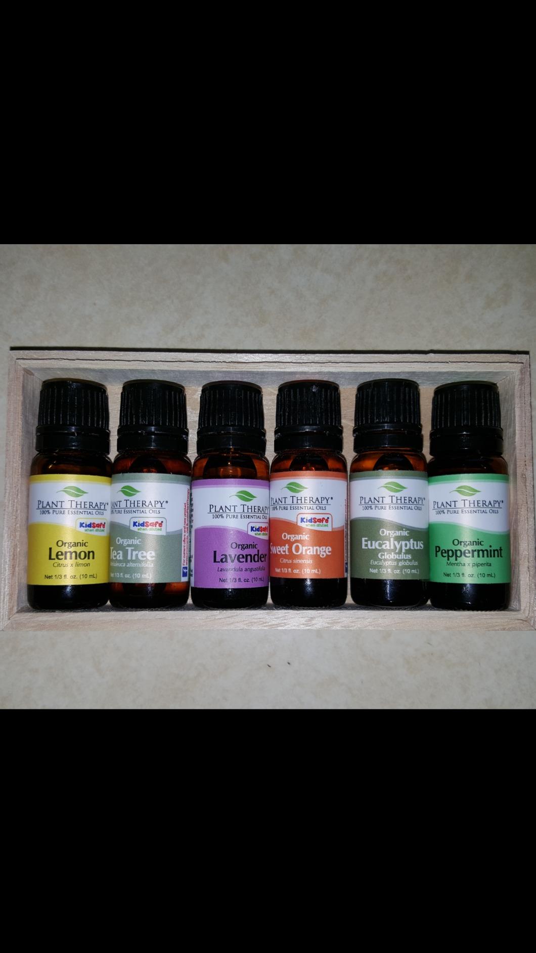 Plant Therapy Top 6 USDA Organic Essential Oil Set for Diffusion & Topical | Includes Lavender, Peppermint, Eucalyptus, Lemon and Tea Tree Pure Essentail Oils, 10 mL (1/3 oz) Each customer photo 1