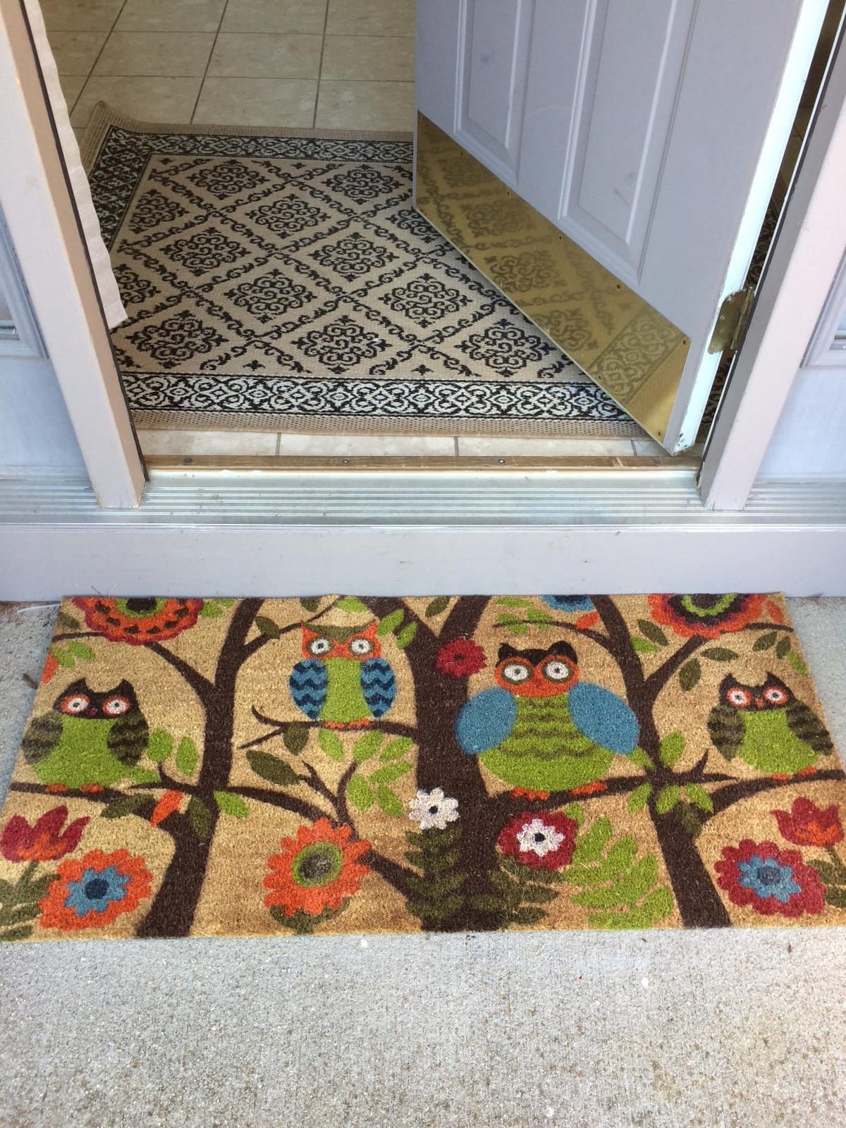Kempf Forest Owls Coco Coir Doormat, 22