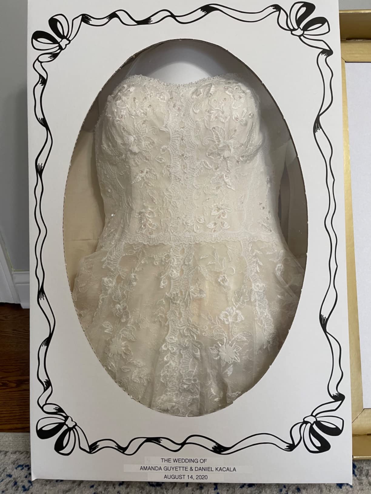 Foster-Stephens Wedding Dress Preservation Kit | Bridal Gown Garment Storage Box | Closet Storage Organizer for Quilts, Gowns, Dresses, Family Heirlooms | Gold, Extra-Large customer photo 1