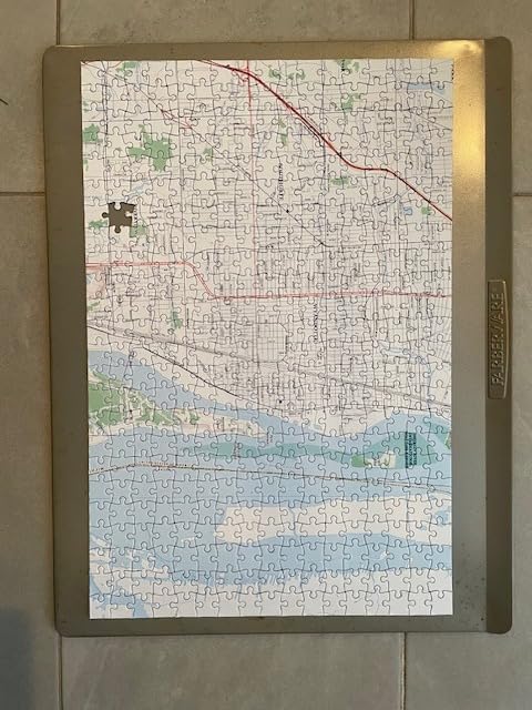 My Hometown Personalized Map Jigsaw Puzzle - 400 Piece Jigsaw Puzzle, House Warming Gift Ideas, Puzzle Lovers, Map, New Home, First Home customer photo 1