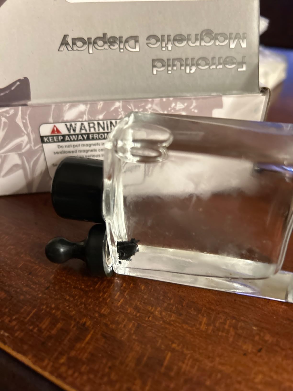 Ferrofluid Magnetic Display in a Bottle, Ferrofluid Magnetic Liquid Display Desk Toy, Magnetism Science Kits customer photo 1