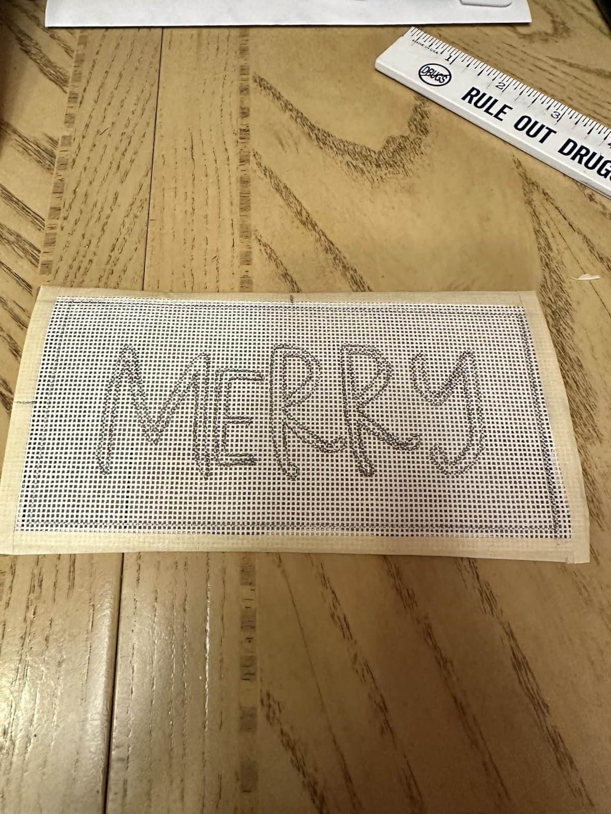 Zweigart Orange Line Blank MonoDeluxe 13-Mesh White Needlepoint Canvas 20