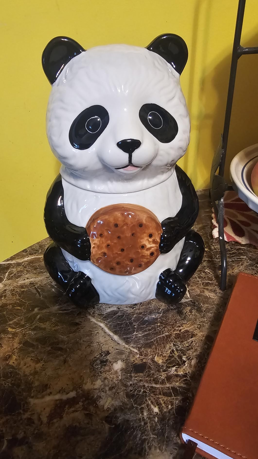 Pacific Trading Chinese Panda Cookie Jar Ceramic Cute Kitchen Accessory customer photo 2