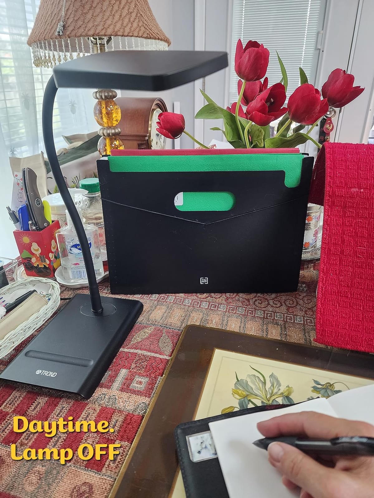 TROND Desk Lamp, Dimmable Eye-Caring Table Lamp, Memory Function, Black customer photo 1