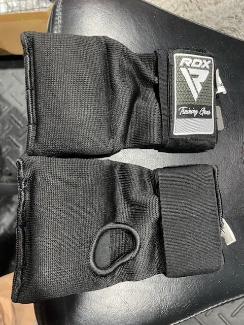 RDX Gel Boxing Hand Wraps Inner Gloves Men Women, Quick 100cm Long Wrist Straps, Elasticated Padded Fist Under Mitts Protection, Muay Thai MMA Kickboxing Martial Arts customer photo 1