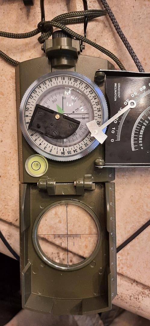 Eyeskey Multifunctional Military Sighting Navigation Compass with Inclinometer | Impact Resistant & Waterproof Compass for Hiking, Camping customer photo 1