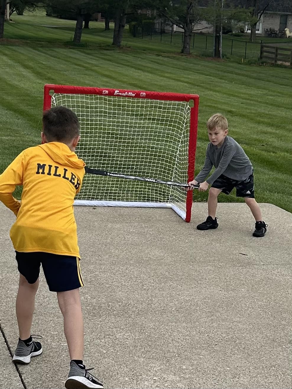 Franklin Sports Hockey Goal, Ball, and Stick Set - NHL Starter Kit customer photo 1