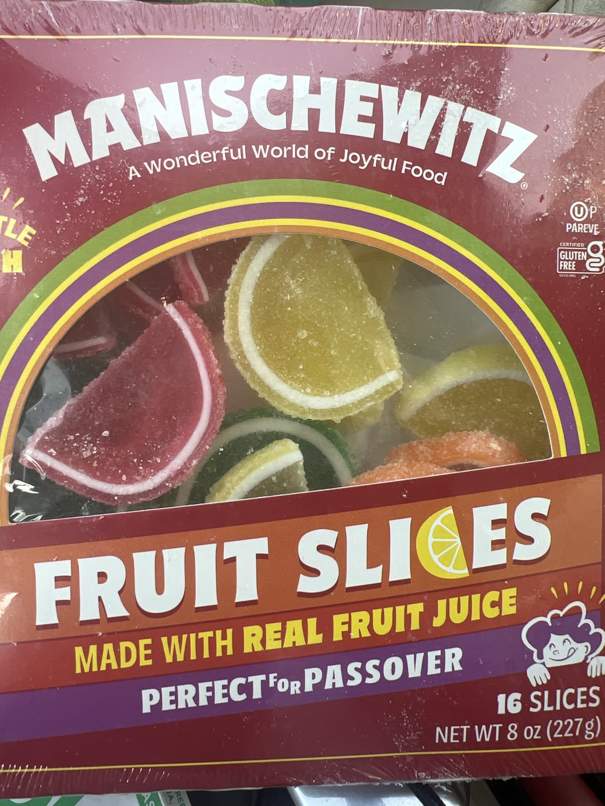 Manischewitz Holiday Candied Fruit Slices in a Gift Box, 8oz, Made with Real Fruit Juice, Gluten Free, No High Fructose Corn Syrup, Kosher For Passover & Year Round Use customer photo 2
