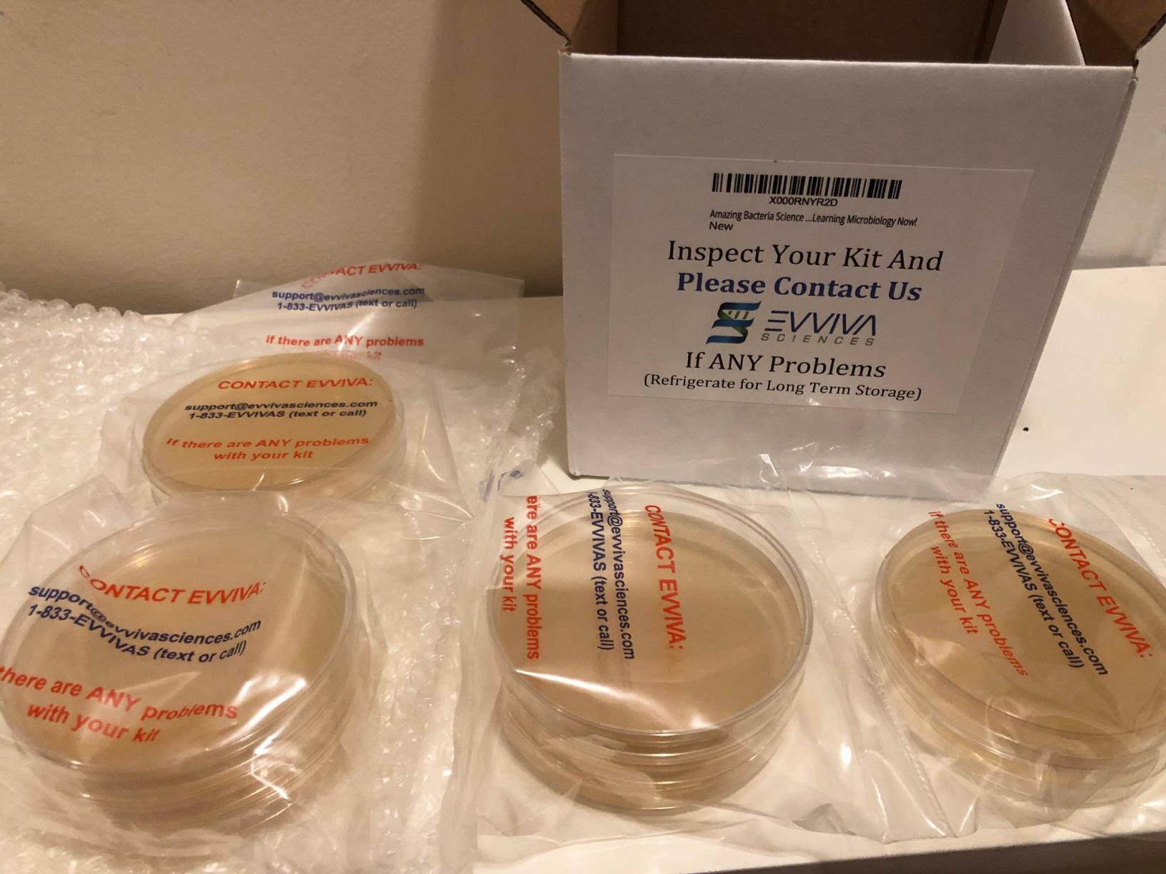 Evviva Sciences Microbiology Science Project Kit, Pre-Poured Agar Plates for Students, Agar Petri Dishes to Learn Microbiology, with Educational Experiment eBook customer photo 2