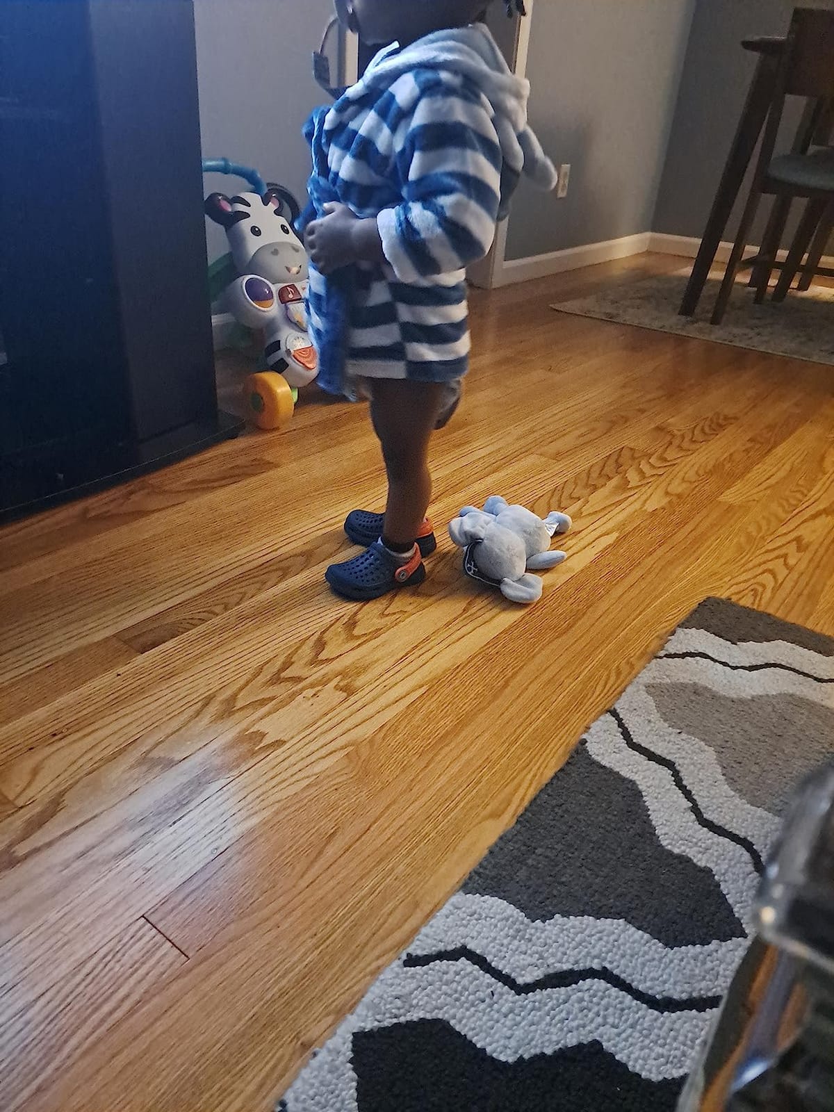 Hudson Baby unisex-baby Plush Bathrobe and Toy Set customer photo 2