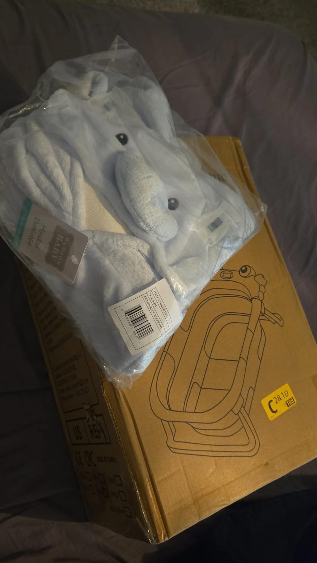 Hudson Baby Unisex Baby Plush Animal Face Bathrobe customer photo 2