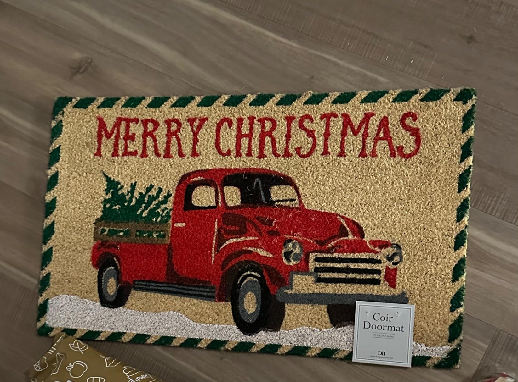 DII Outdoor Christmas Door Mat Collection Decorative Holiday Doormat, Front Porch Décor, 17x29, Owl Be Home customer photo 2