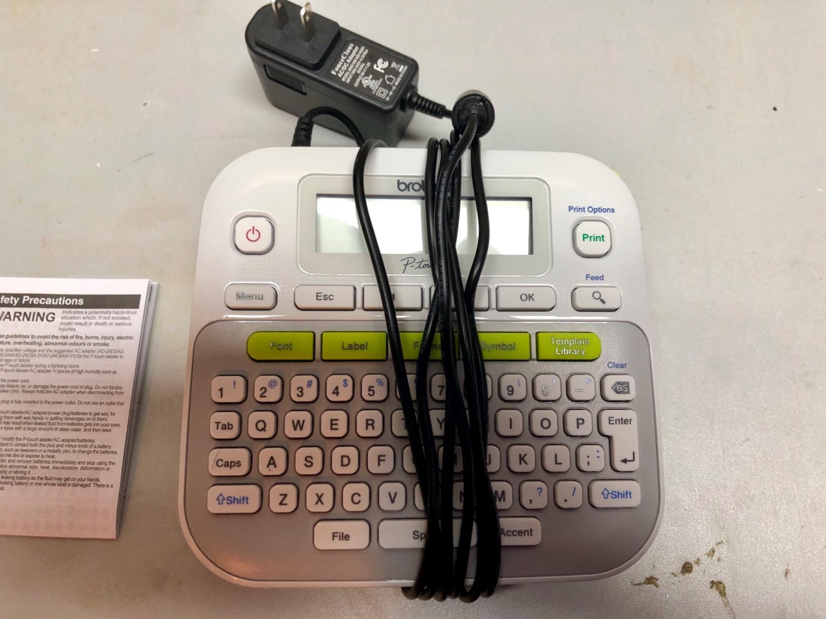 Brother P-touch, PTD210, Easy-to-Use Monochrome Label Maker, One-Touch Keys, Multiple Font Styles, 27 User-Friendly Templates, White customer photo 1