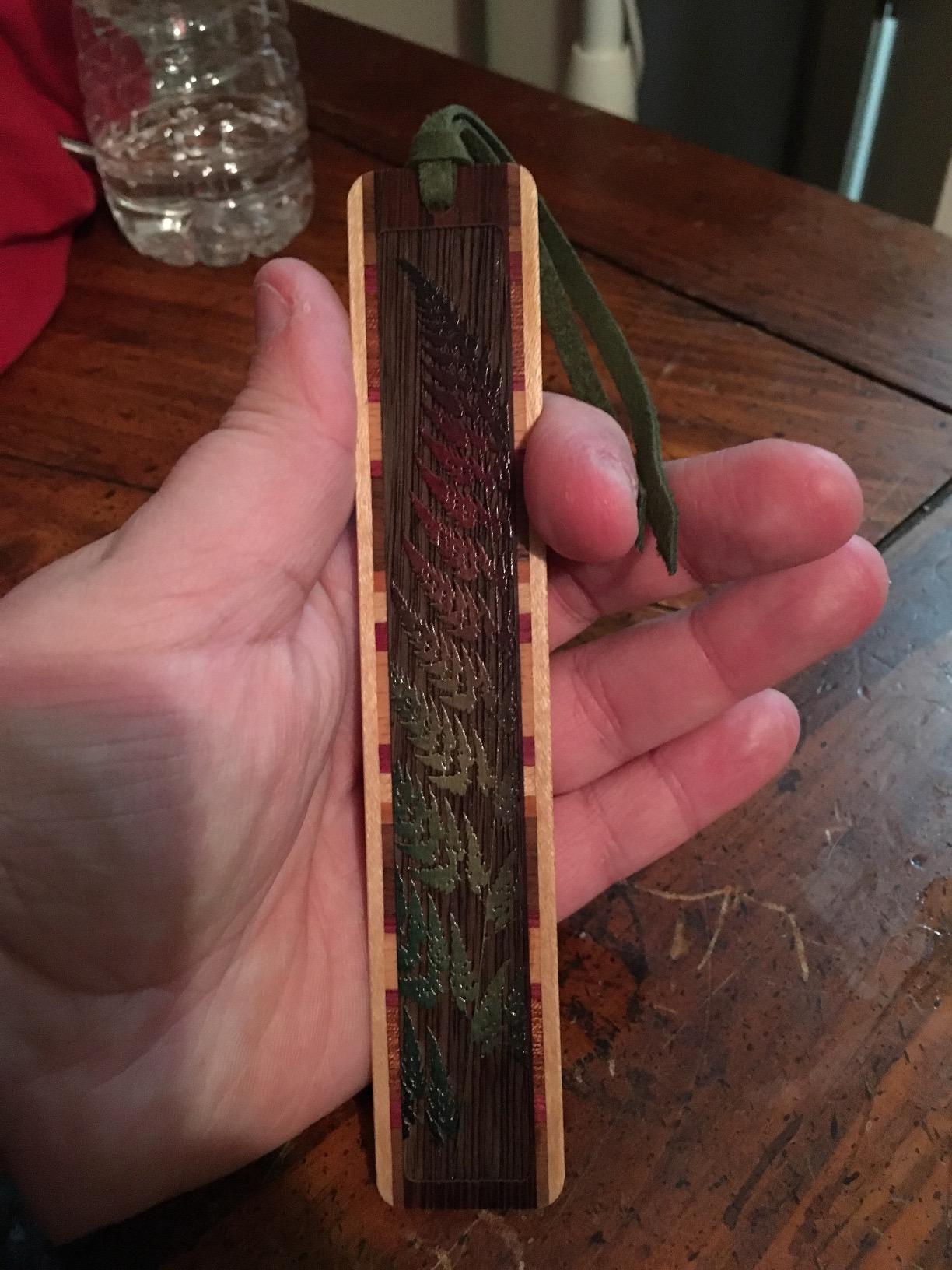 Fiddlehead Fern Wooden Bookmark | Botanical Woodland Forest Art Gift for Gardeners, Plant Lovers, Fern Lovers, Nature Lovers, Forest Lovers & Readers | Handmade in the USA customer photo 1