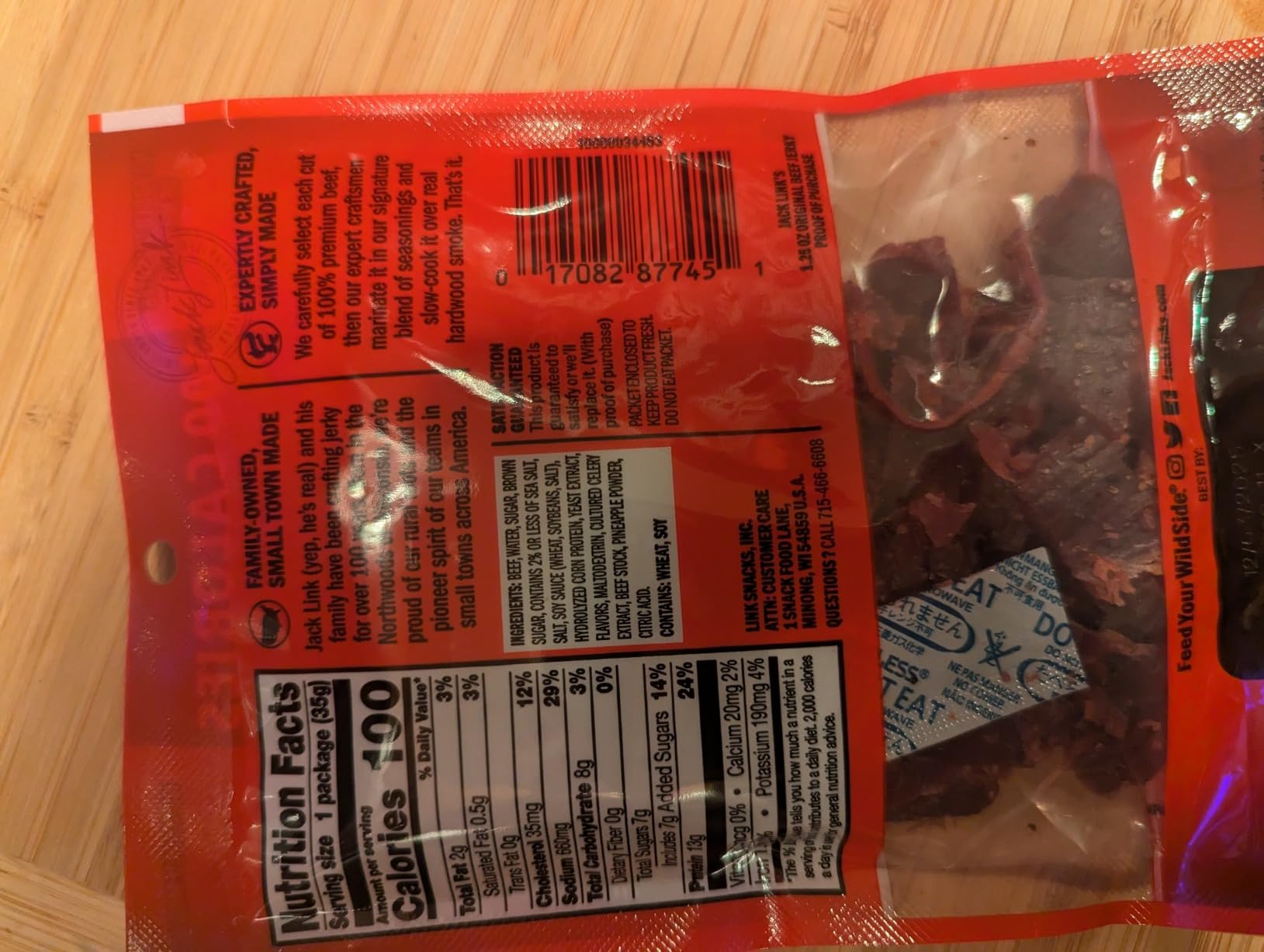 Jack Link's Beef Jerky Variety Pack - Original & Teriyaki - (9 Pack) 1.25oz customer photo 2
