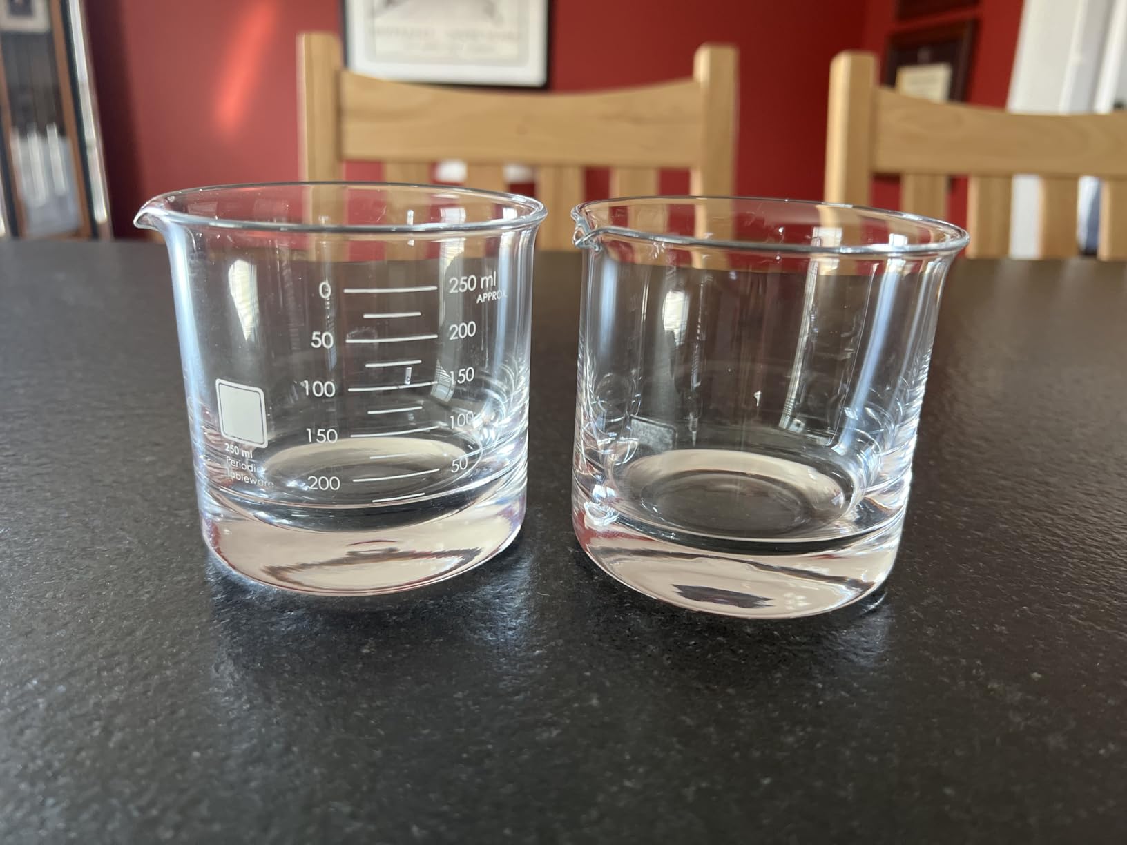 Periodic Tableware Laboratory Rocks Glass – Beaker-Inspired Thick-Base Whiskey Glass (Single glass) customer photo 2