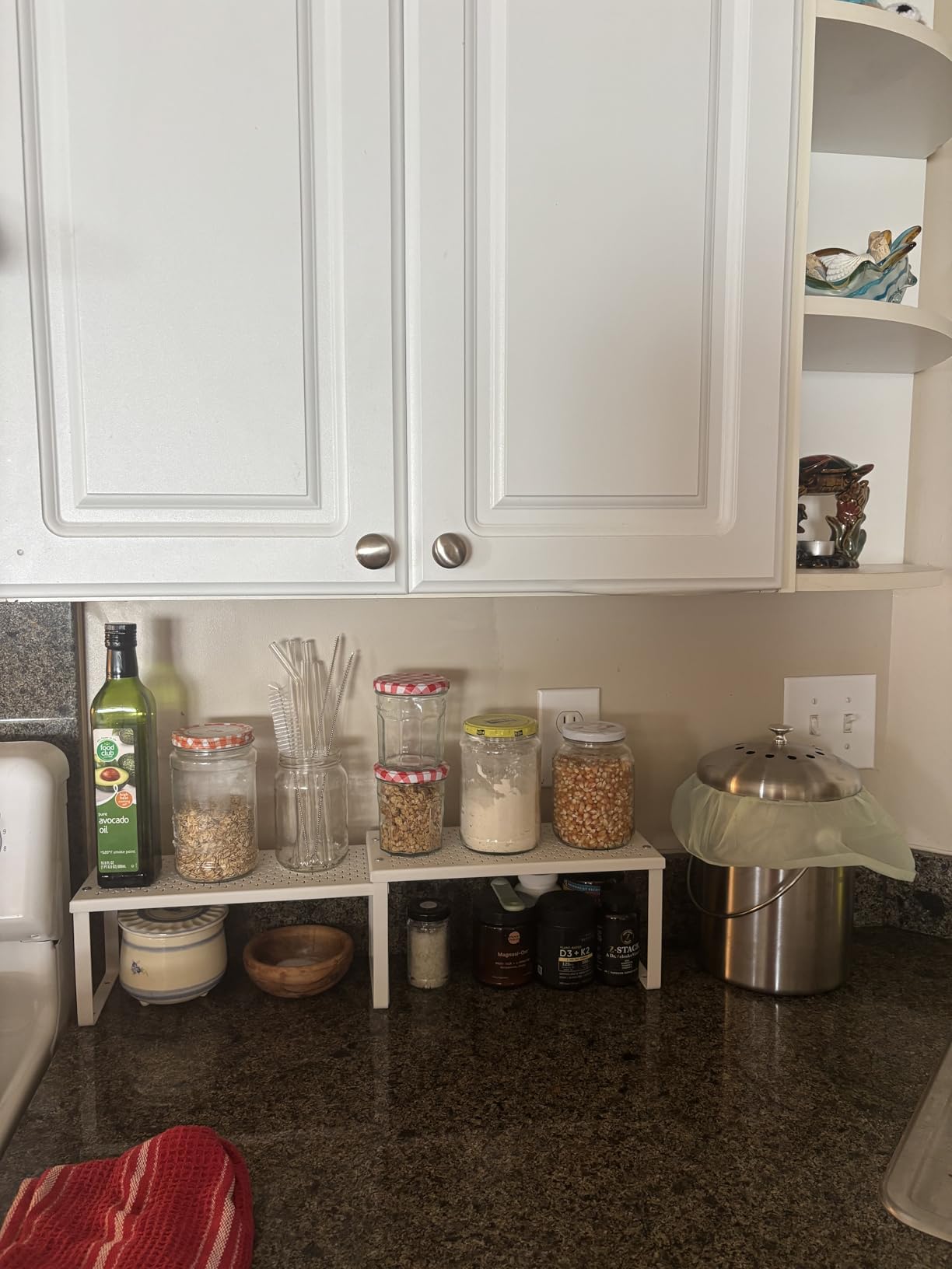 Utopia Kitchen Countertop Compost Bin 1.3 Gallon, Stainless Steel, Silver | Odorless countertop compost bin with charcoal filter, ideal for food scraps and waste customer photo 2