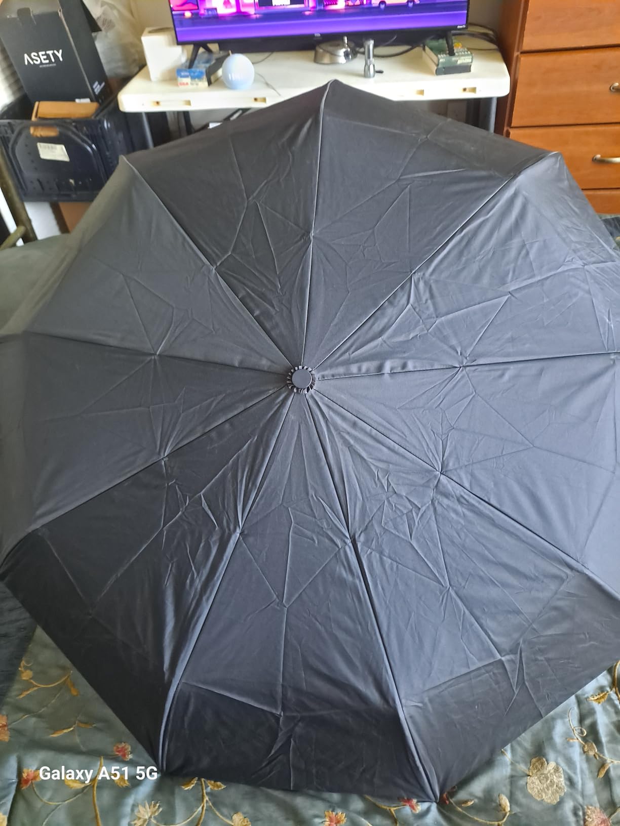 Windproof Travel Umbrella - Compact & Withstands Winds up to 100MPH, Strongest Premium Auto Folding Umbrella for Rain and Sun - Durable, Light & Portable for Women & Men, Fits Backpack & Cars customer photo 2
