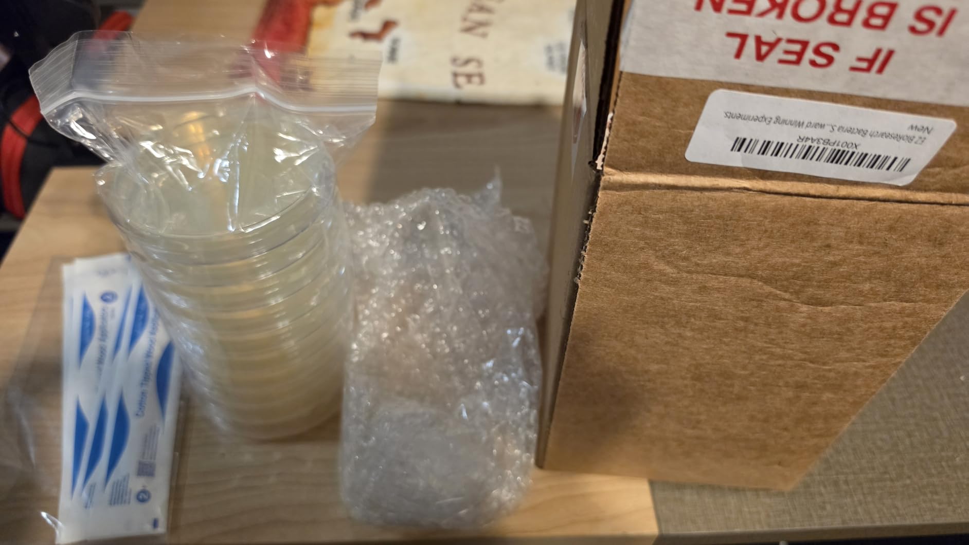 Bacteria Science Kit (IV): Top Science Fair Project Kit. Prepoured LB-Agar Plates And Cotton Swabs. Exclusive Free Science Fair Project E-Book Packed With Award Winning Experiments (IV) customer photo 2