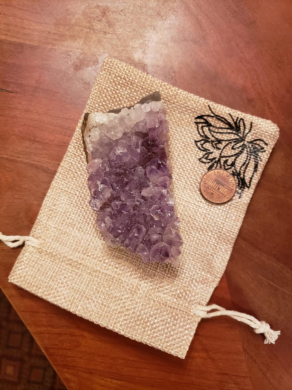 SUNYIK 0.2-0.3 LB Natural Raw Amethyst Crystal Cluster Geode Home Decor customer photo 1