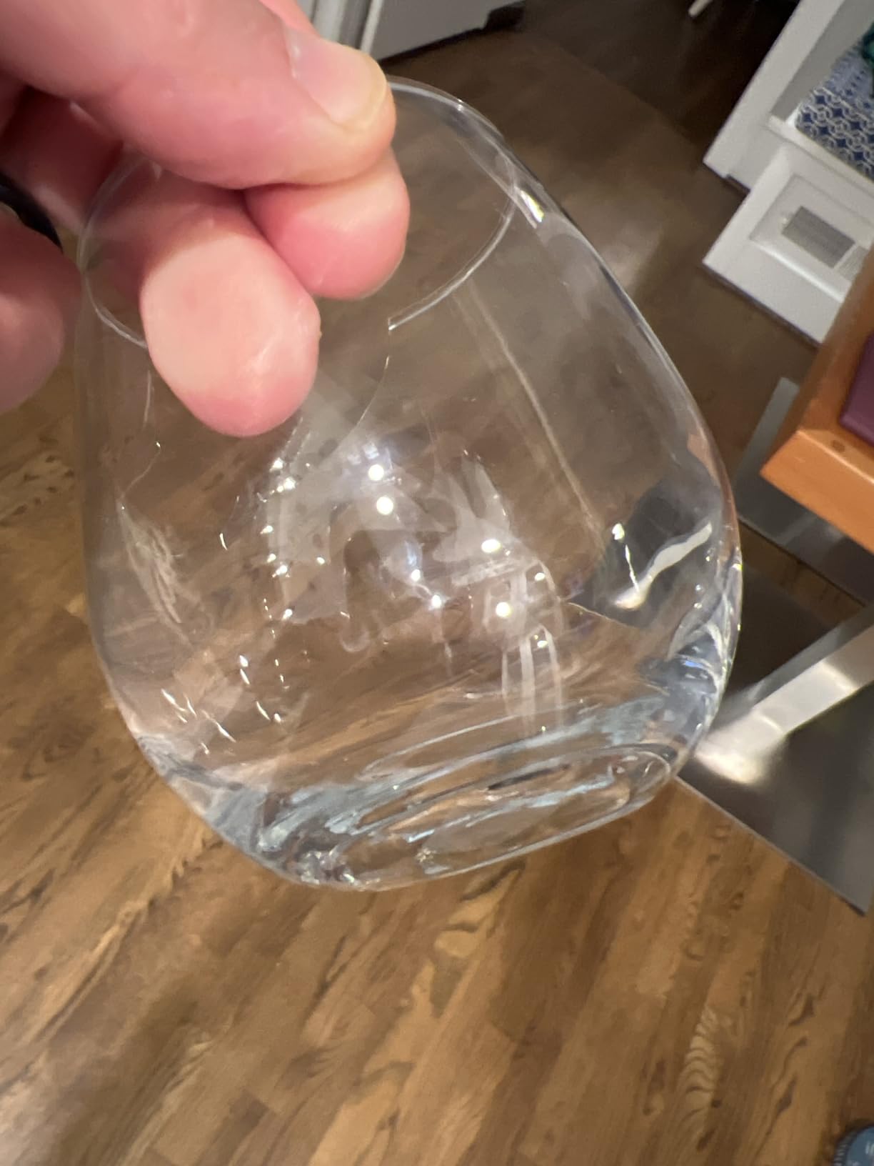 Gone For a Run Running Stemless Wine Glass Runner's Measurements | Engraved customer photo 2